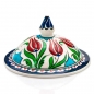 Preview: Keramikschale Orientalisches Muster Motiv-Tulpen Umfang-18 cm