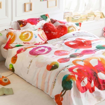 Preview: Bettwäschegarnitur Loveparty