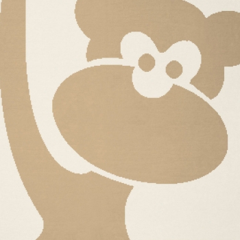 Preview: Bio Kinderdecke Affe “bio cotton kids“