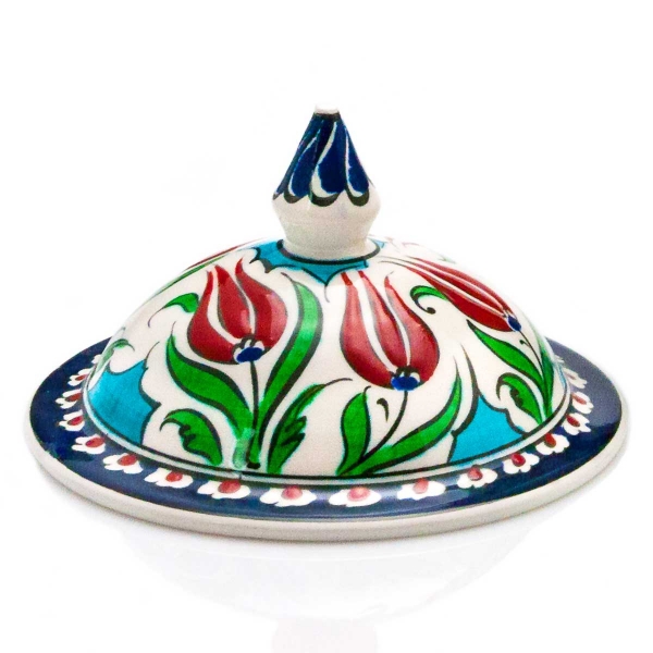 Keramikschale Orientalisches Muster Motiv-Tulpen Umfang-18 cm