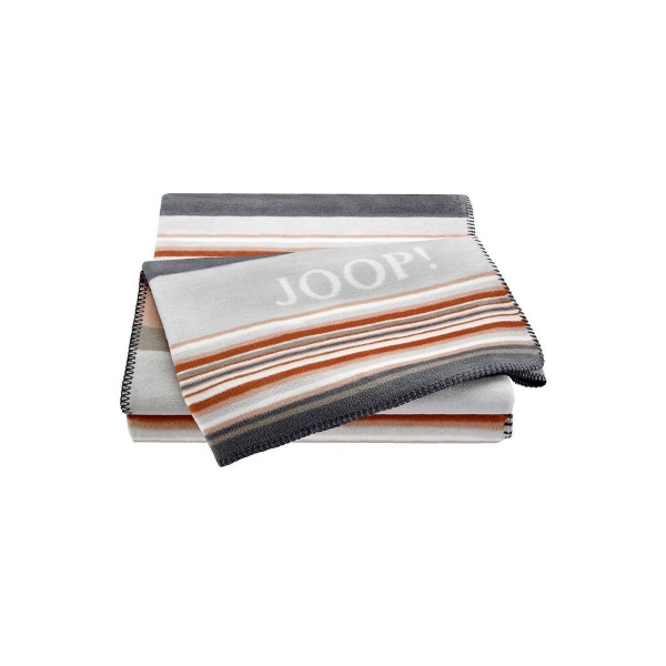 Wohndecke JOOP! FASHION STRIPES I Graphit-Ecru I 150 x 200 cm